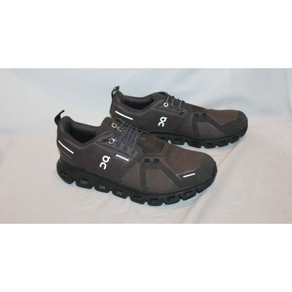 NIB ON CLOUD MEN'S CLOUD 6 WP RUNNING ATHLETIC SNEAKERS BLACK SZ 8